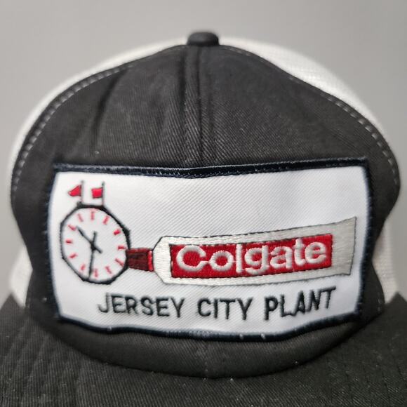 VTG Colgate Jersey City Plant Toothpaste Trucker Mesh Snapback Hat Cap - Picture 4 of 15